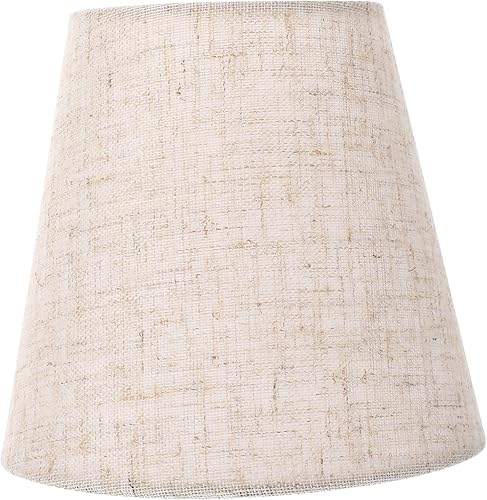 Miniatura 1 de Pantalla de tela de burbujas con abrazadera para lámpara de candelabro, cubierta de bombilla de candelabro, pantallas de lámpara de mesa, pantalla