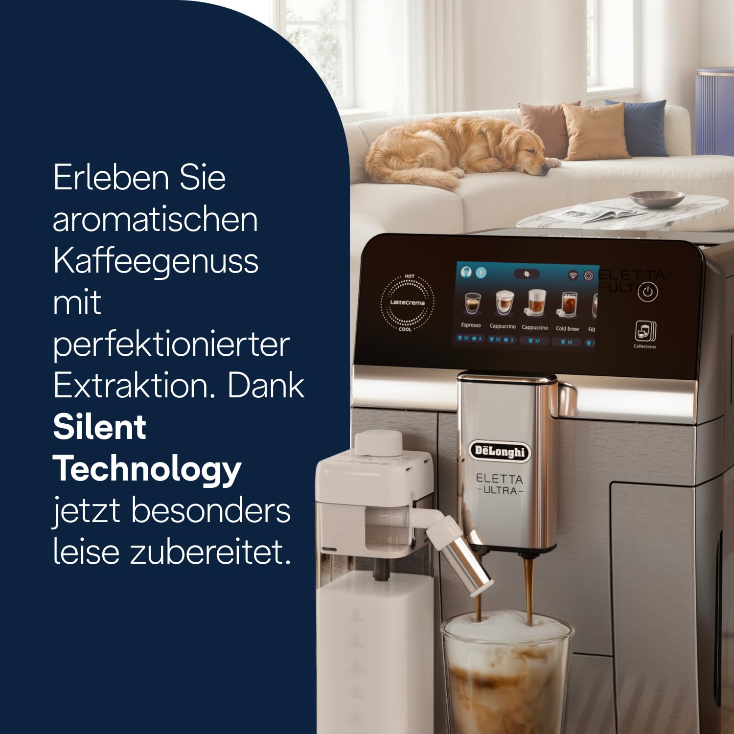 De'Longhi Eletta Ultra Kaffeevollautomat NEU - LatteCrema Milchsystem – Bild 4
