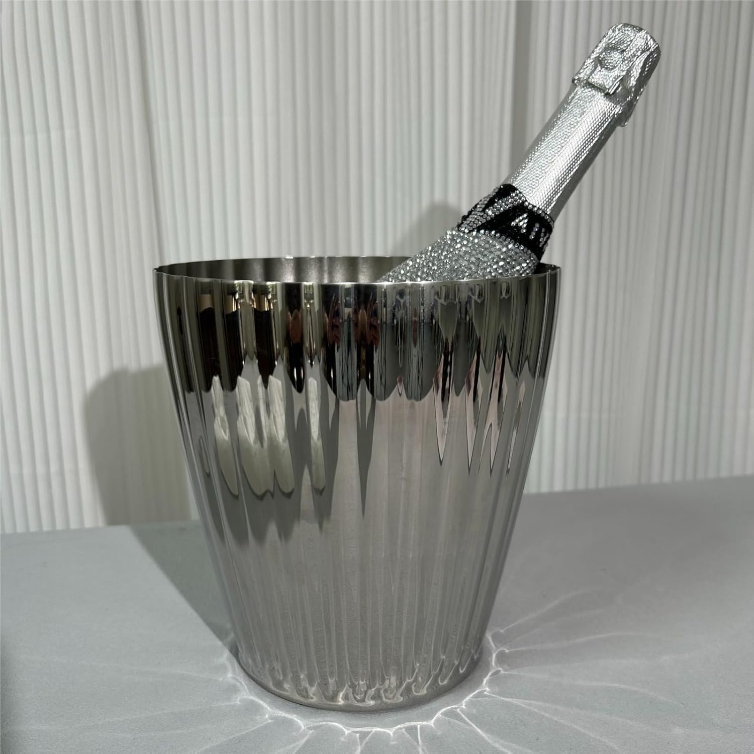 Stainless Steel Ice Bucket for Beer and Beverage Cooling Portable Wine Cooler