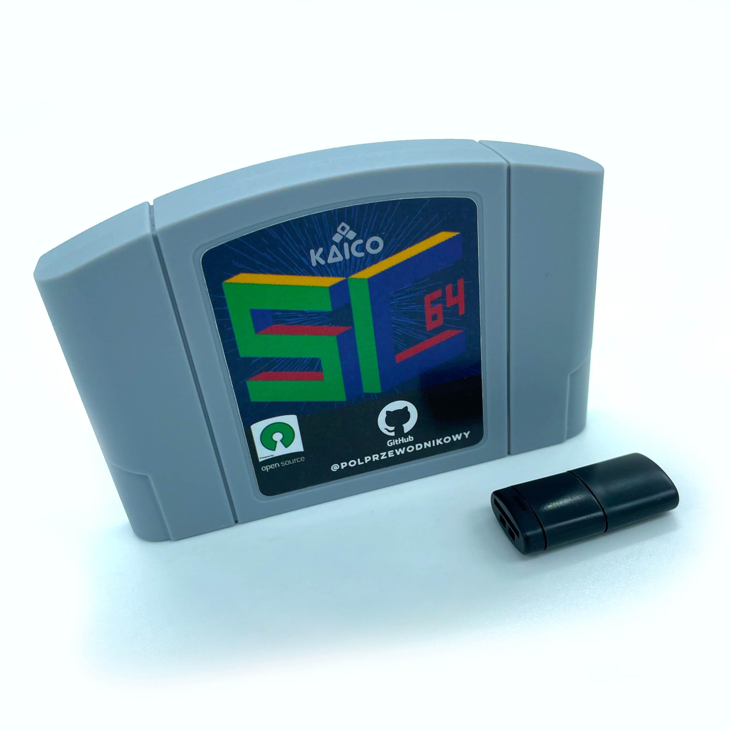 Kaico Edition SummerCart64 Open Source N64 Flash Cart with 64DD Support and Full N64 Compatibility - EverDrive x7 Competitor - N64 Compatible Game Cartridge with 8GB Micro SD Card - SC64 Summer Cart