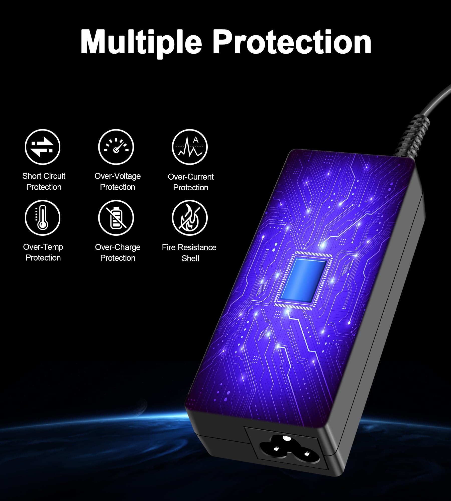 Chargeur 65W pour Acer Aspire 3 5 E1 E3 E5 V3 V5 V7 E14 E15 ES1 A314 A315 A317 A514 5,5 x 1,7 mm