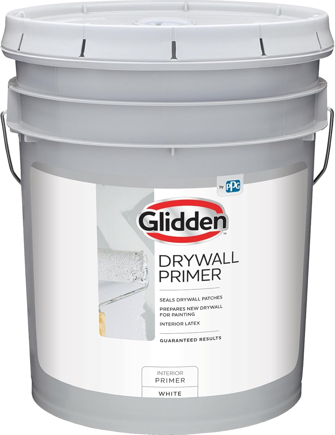 Glidden Interior Drywall Primer Flat, White, 5 Gallons