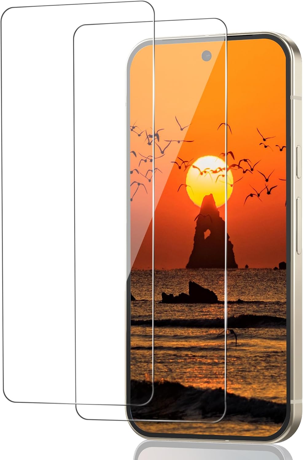 Tempered Glass Screen Protector for Google Pixel 10 Pack of 2 Fingerprint ID Tempered Glass Screen Protector for Google 10 Film 9H Hardness Protective Glass for Pixel 10 Tempered Glass