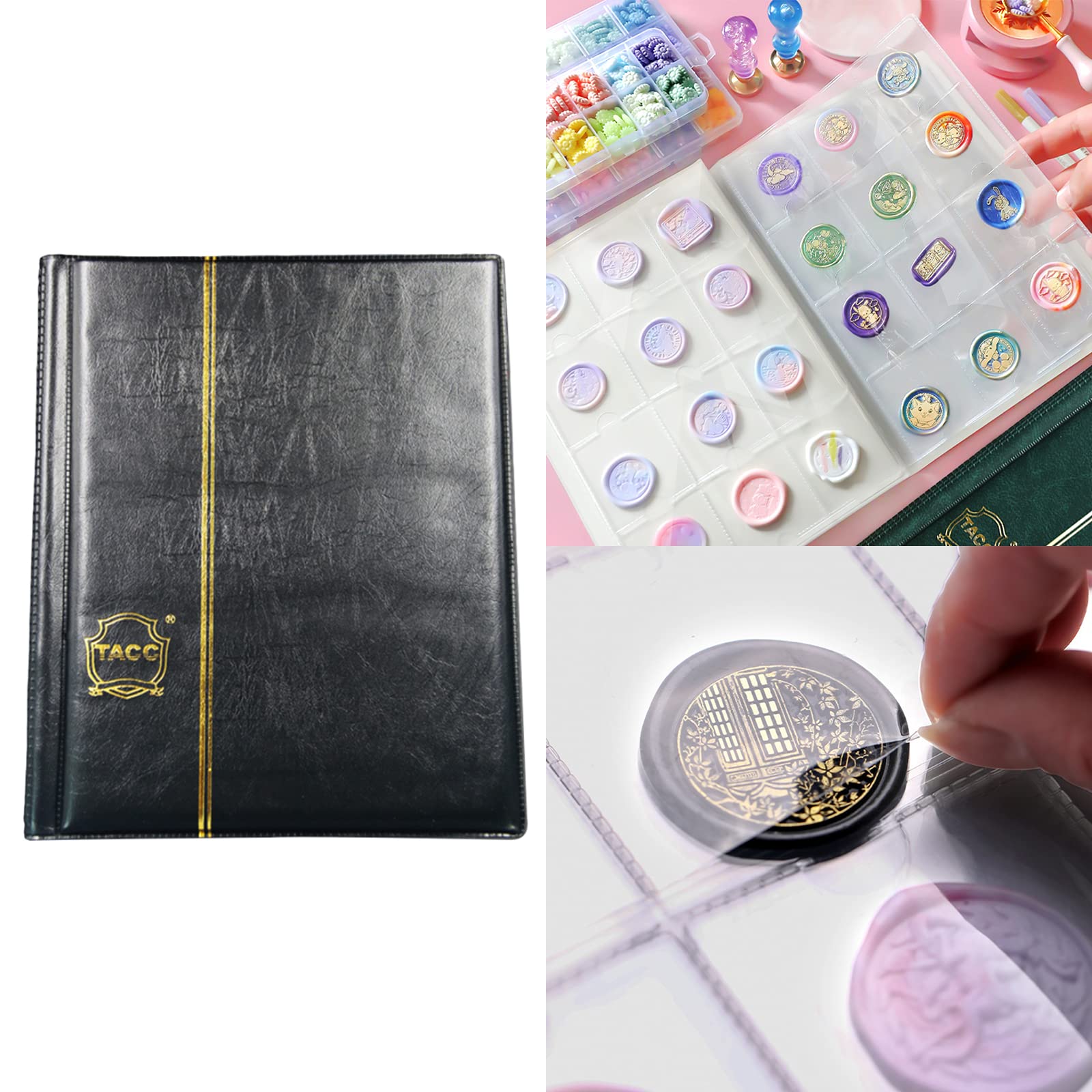 Amazon | シーリングスタンプコレクションアルバム 120ポケット PVC