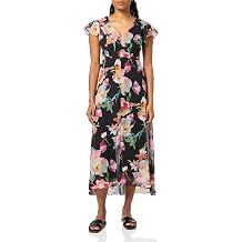 Adrianna Papell Womens Floral Printed Jumpsuit, Black Multi, 4