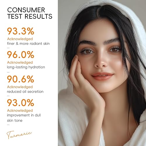 Miniatura 3 de Juego de cuidado de la piel, 5 unidades de cúrcuma con vitamina C, kit de rutina para el cuidado de la piel facial, removedor de manchas oscuras