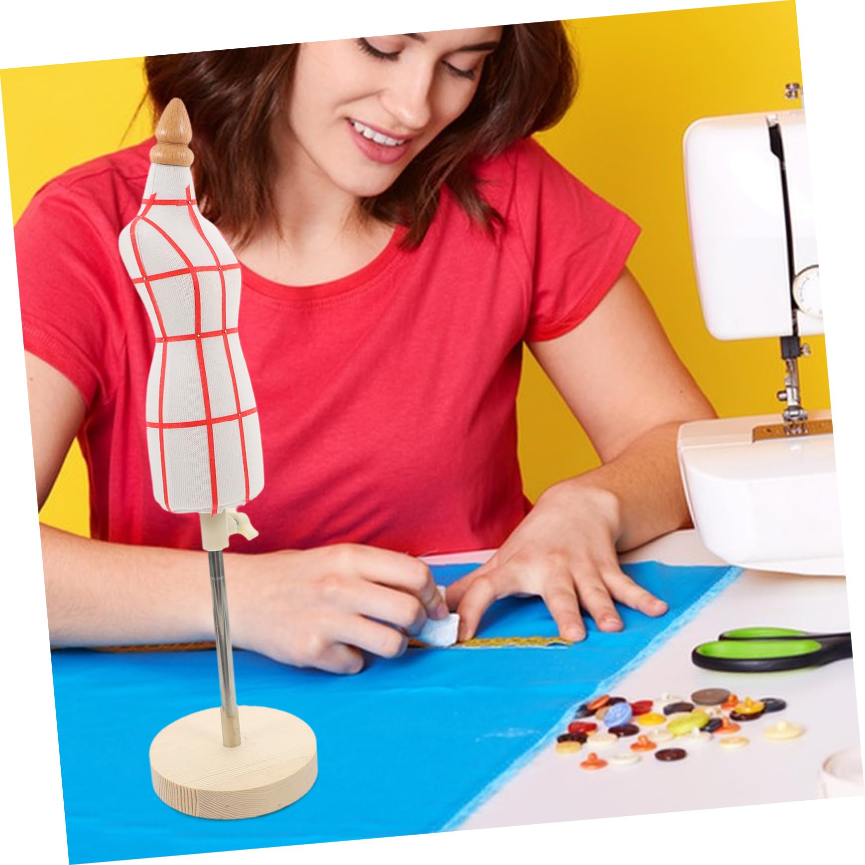 Manichino in miniatura per abiti femminili in scala per realizzare modelli e design di abbigliamento, forma beige per abiti da bambola per sartoria e artigianato
