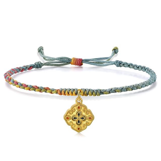Chow Sang Sang CHOW SANG SANG Cultural Blessings 999 Gold Ruyi Blessing Bracelet for Women 92607B | 8.6 Inches, (22 CM)
