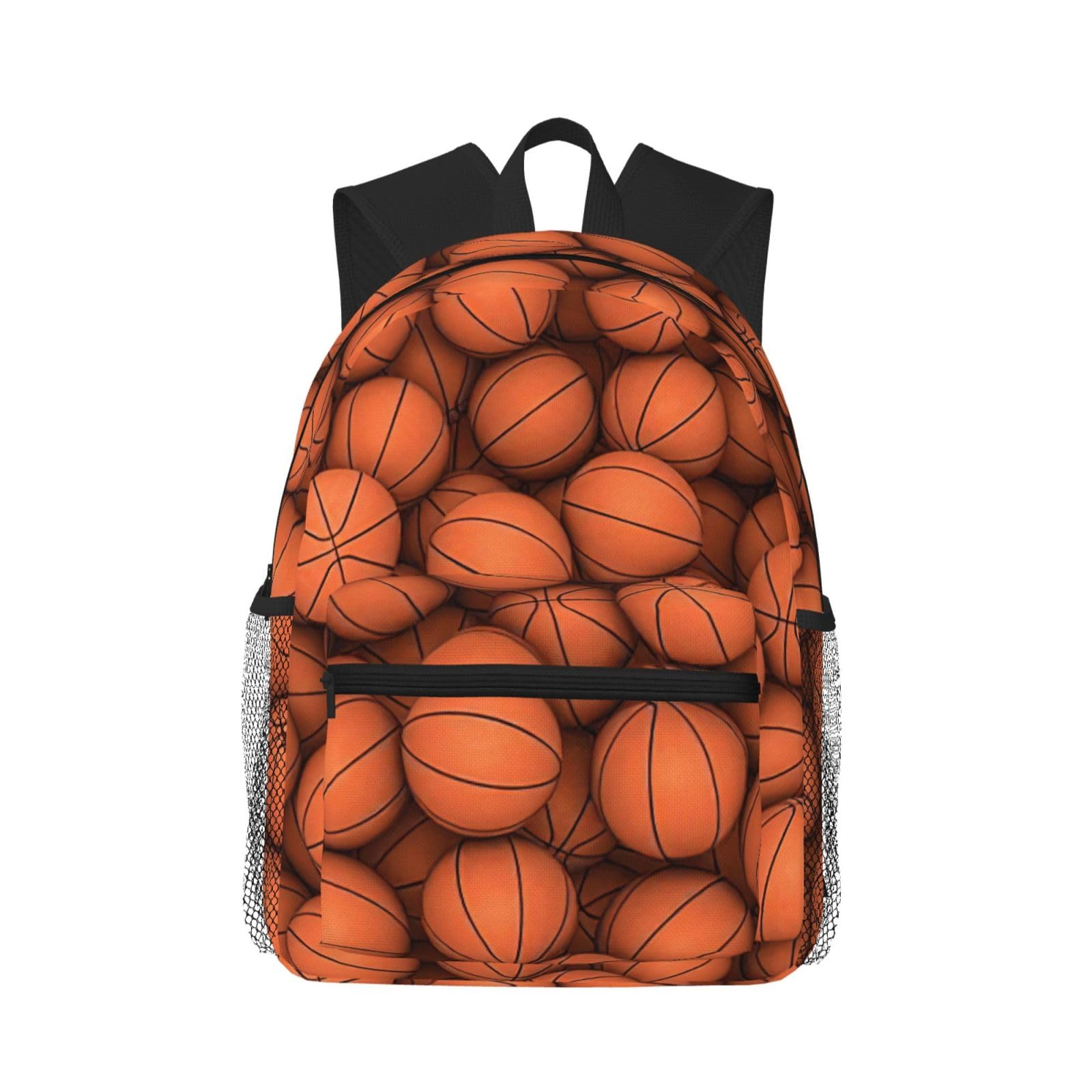 Sac à dos de voyage imprimé orange classique imperméable avec bretelles confortables - 8