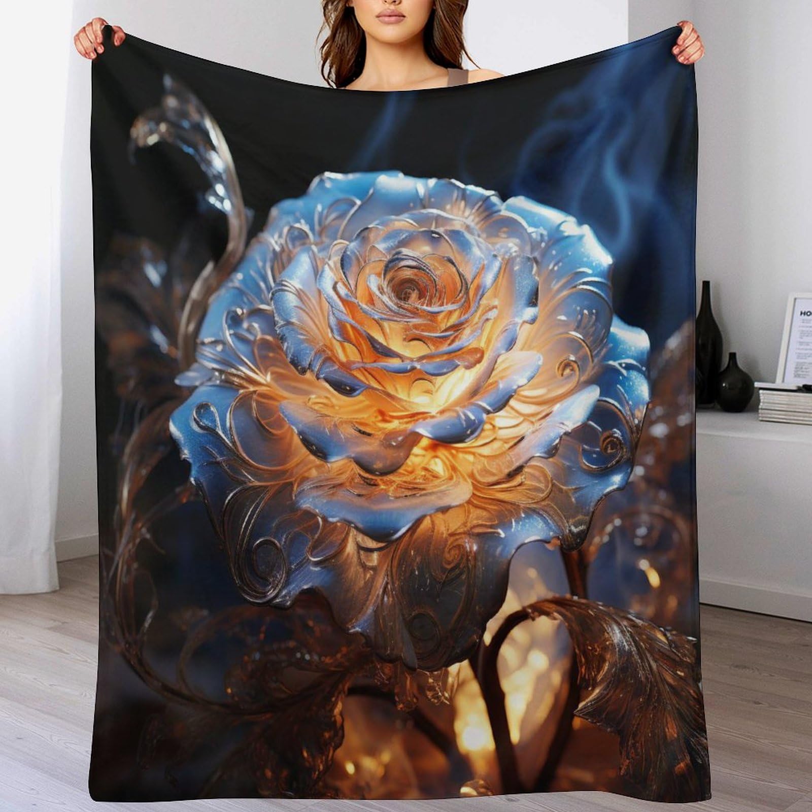 Couverture rose en flannel polaire de qualité supérieure pour lit et fauteuil