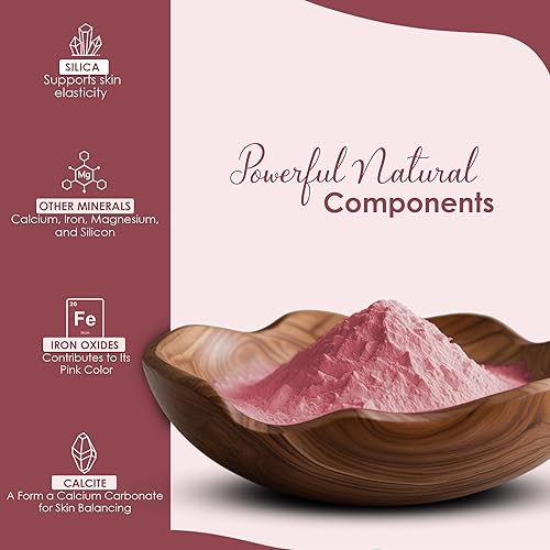 Miniatura 4 de Mi nature - Polvo de arcilla rosa francesa | 8.01 oz (½ libra) | Montmorillonite Pink-Clay | Arcilla rosa francesa | Mascarilla | polvo natural