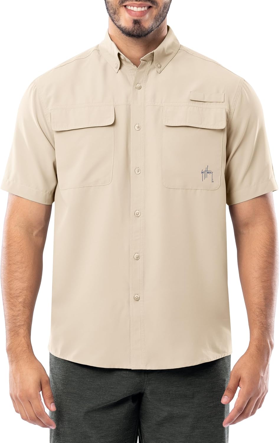Guy Harvey Men's Short Sleeve Performance Fishing Shirt