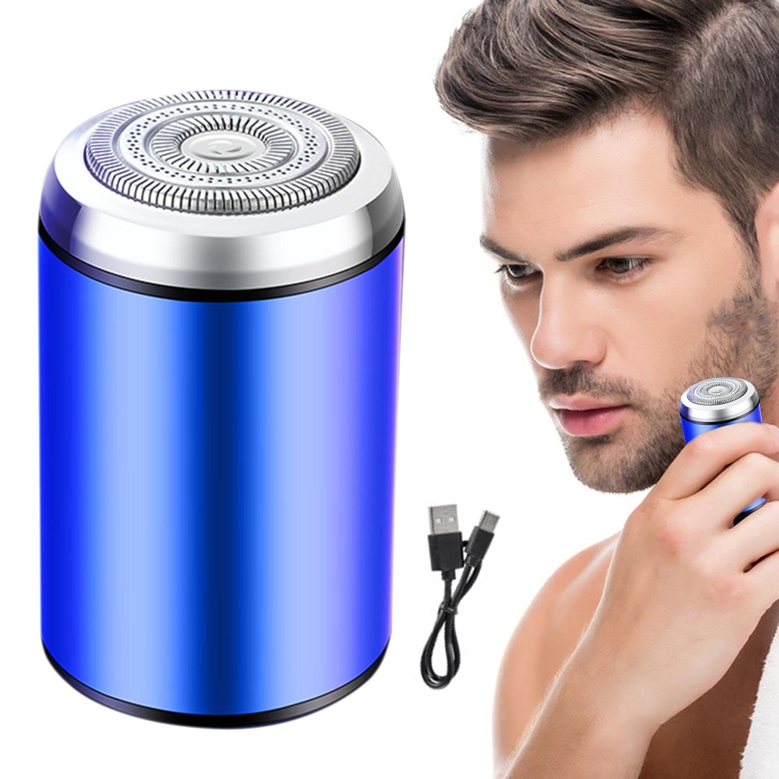 M-ini Electric Shaver | Portable Travel Razors | USB Charging Waterproof Electric Shavers Men | Wet and Dry Use Pocket Razors for Men | Multipurpose High Speed Shaver for Home & Travel