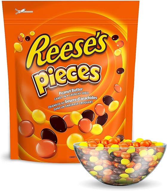 REESE'S Morceaux de bonbons en vrac au beurre d'arachide, 1.36kg – Colorful Crunchy Candy pour le cadeau de la Saint Valentin & Frappe