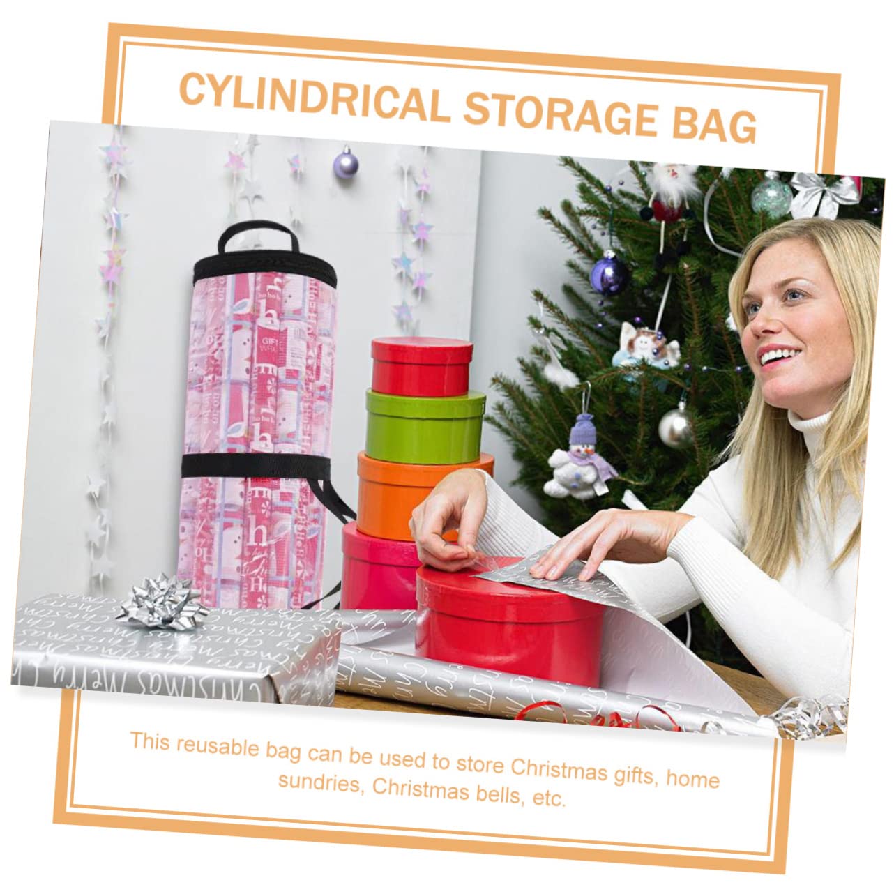 FRCOLOR 4Pcs Weihnachts-Aufbewahrungstasche bags weihnachtliche geschenktüten Weihnachtsaufbewahrung Reißverschlüsse Geschenkverpackungsbeutel Verpackungshalter Plastik