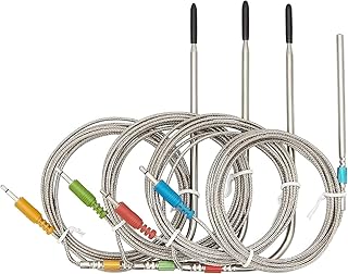 Inkbird Stainless Replacement Probe for IBT-4XS, IBT-6XS Bluetooth Grill Thermometer (4-Probes Kit)