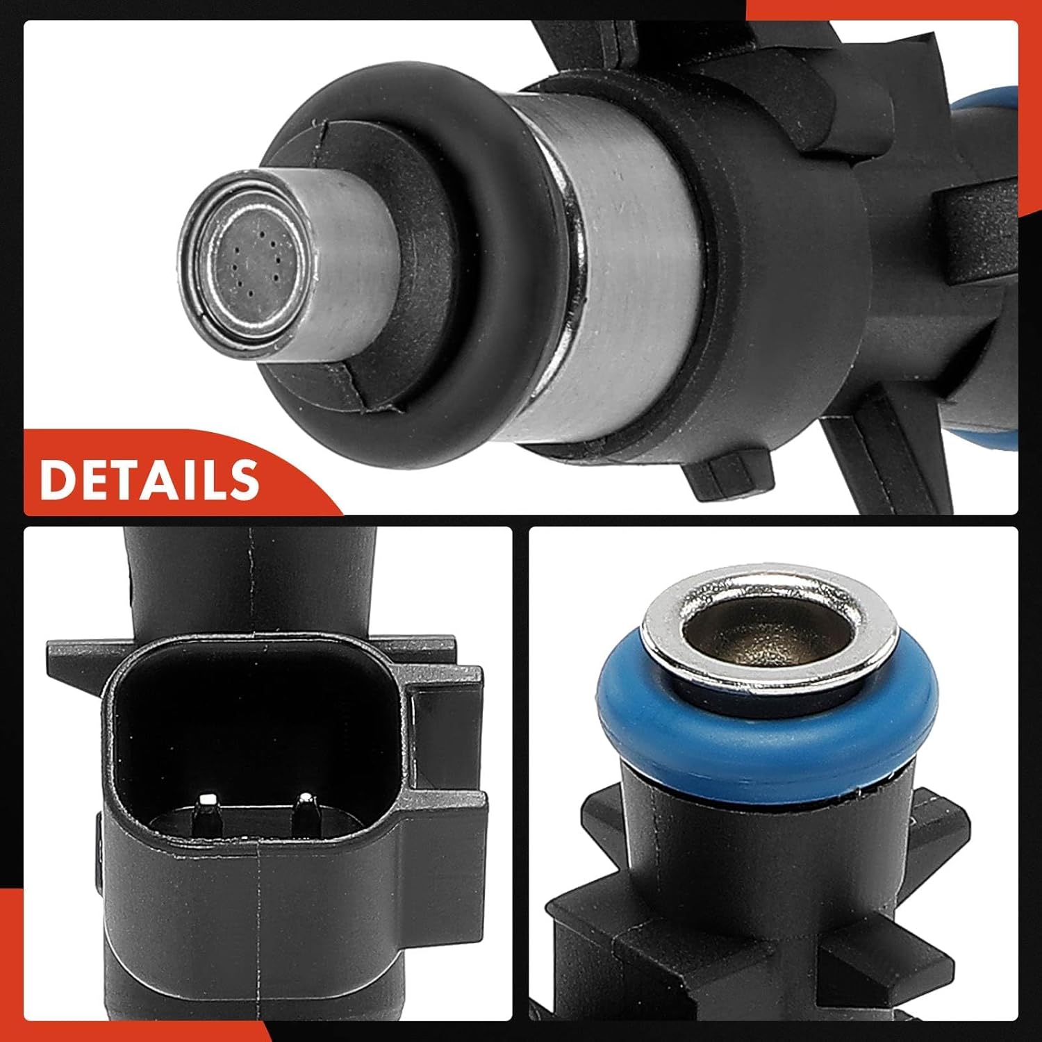 A-Premium Set of 6 Fuel Injectors Compatible with Ram 1500, ProMaster 1500 2500 3500 & Jeep Grand Cherokee, Grand Cherokee WK, Wrangler, Gladiator & Dodge Durango & Chrysler Pacifica, Voyager