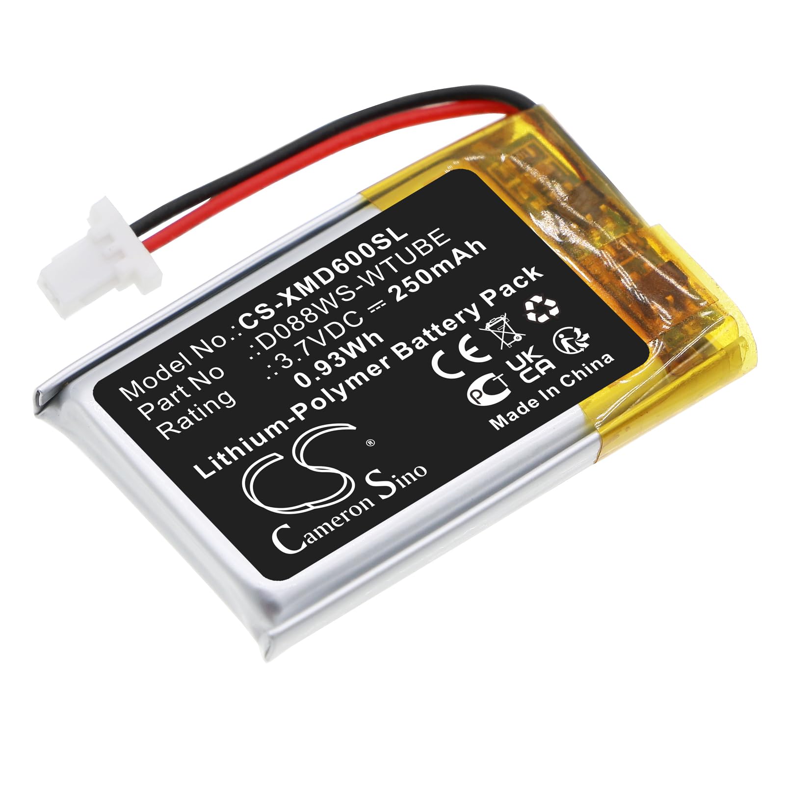 TECHTEK batteries compatible with [XP Metal Detectors] WS audio headphones, WS4, WS5, WS6, WSA, WSAII, WSAII XL replaces D088WS-WTUBE