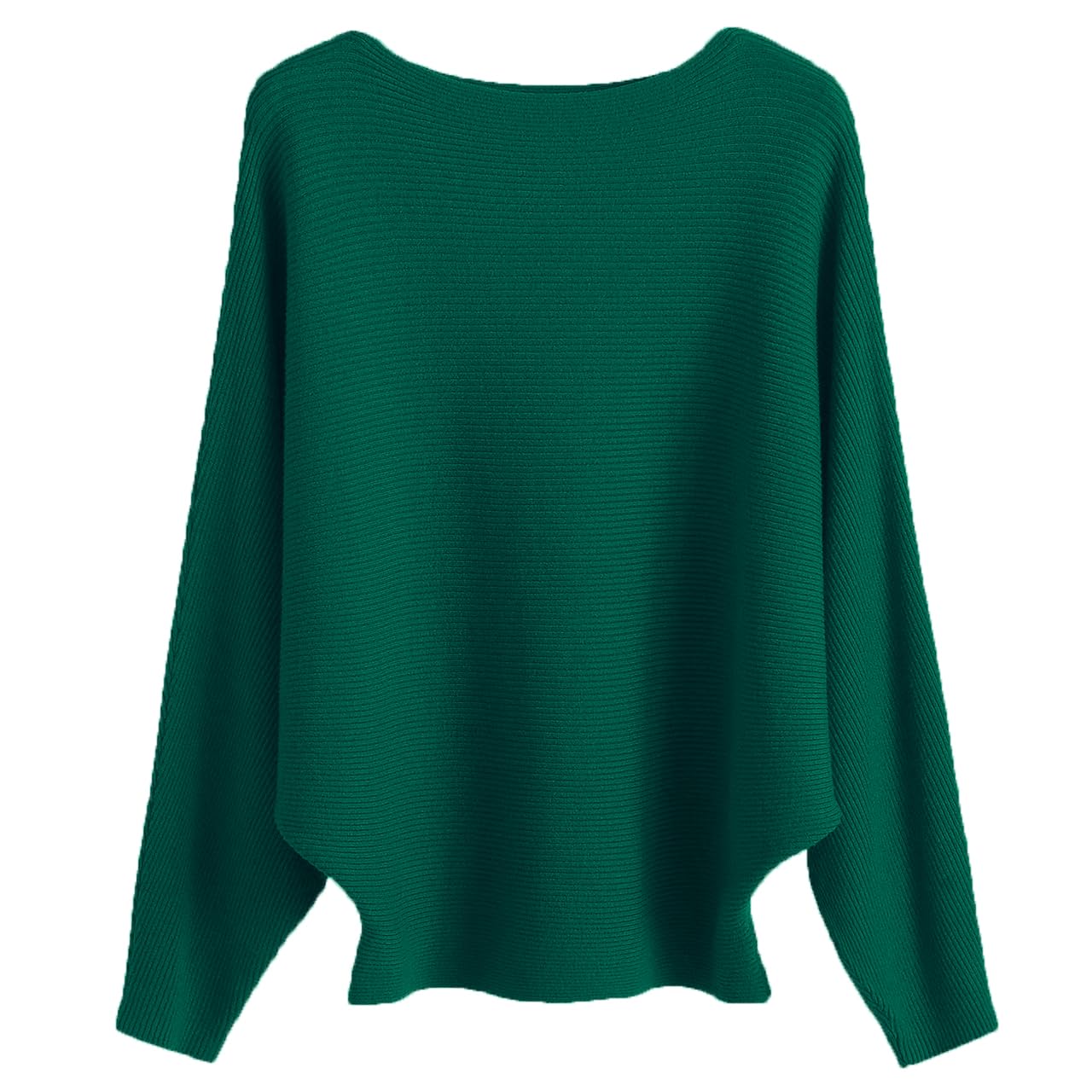 Cegerne Pull Femme Manches Chauve-Souris Élégant Oversize Pull à Manches Longues Sweatshirt Tricoté Haut Batwing Knitted Sweater