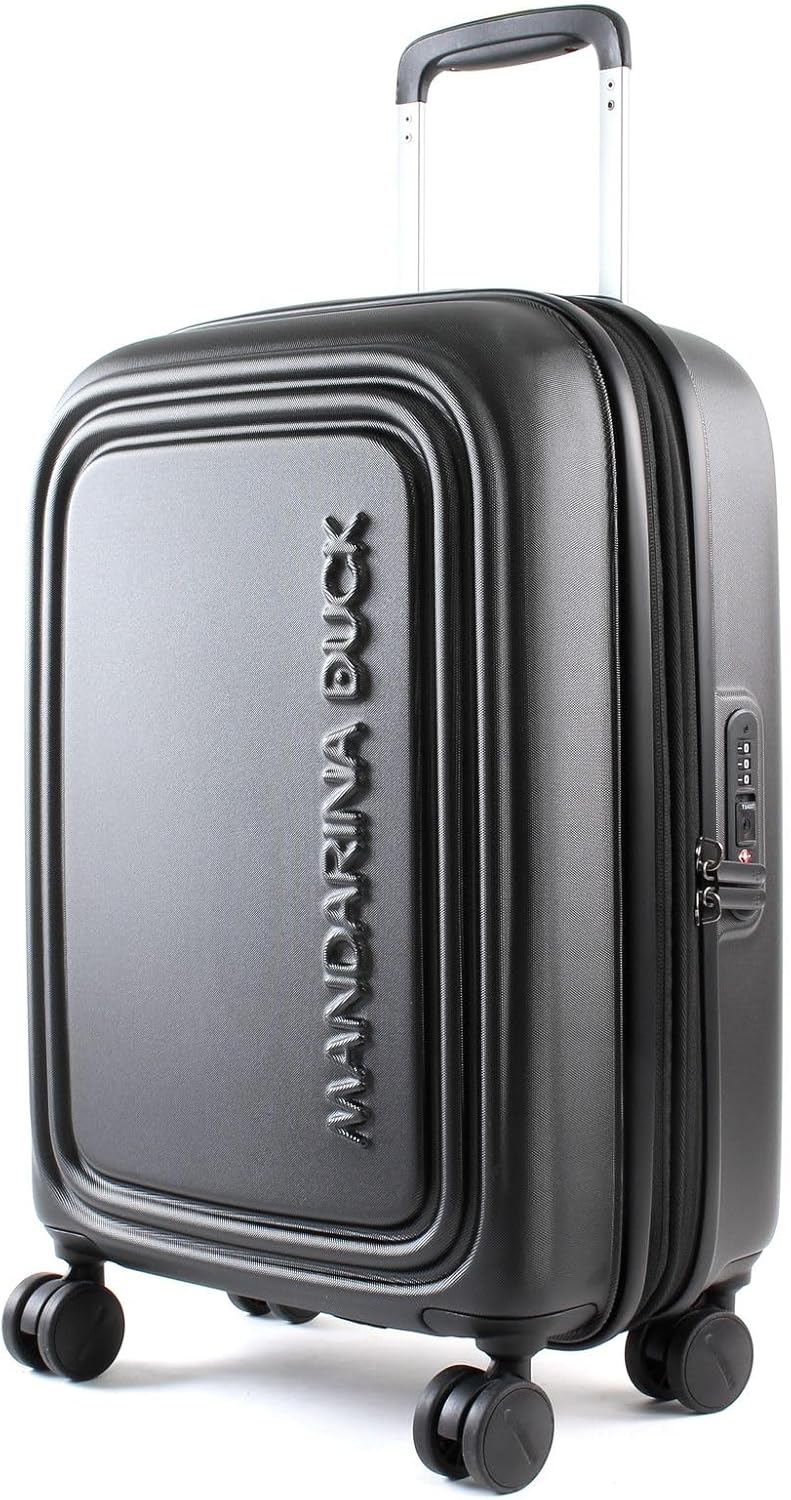 Mandarina Duck Logoduck Valigie e Trolley, 35x55x23/26(LxHxW), Nero (Nero), Valigie e Trolley