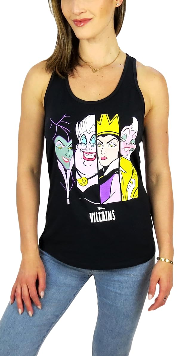 Disney Womens Villains Tank Top (US, Alpha, Medium, Regular, Regular, Villains Black) by Disney - Used condition - US$16.14