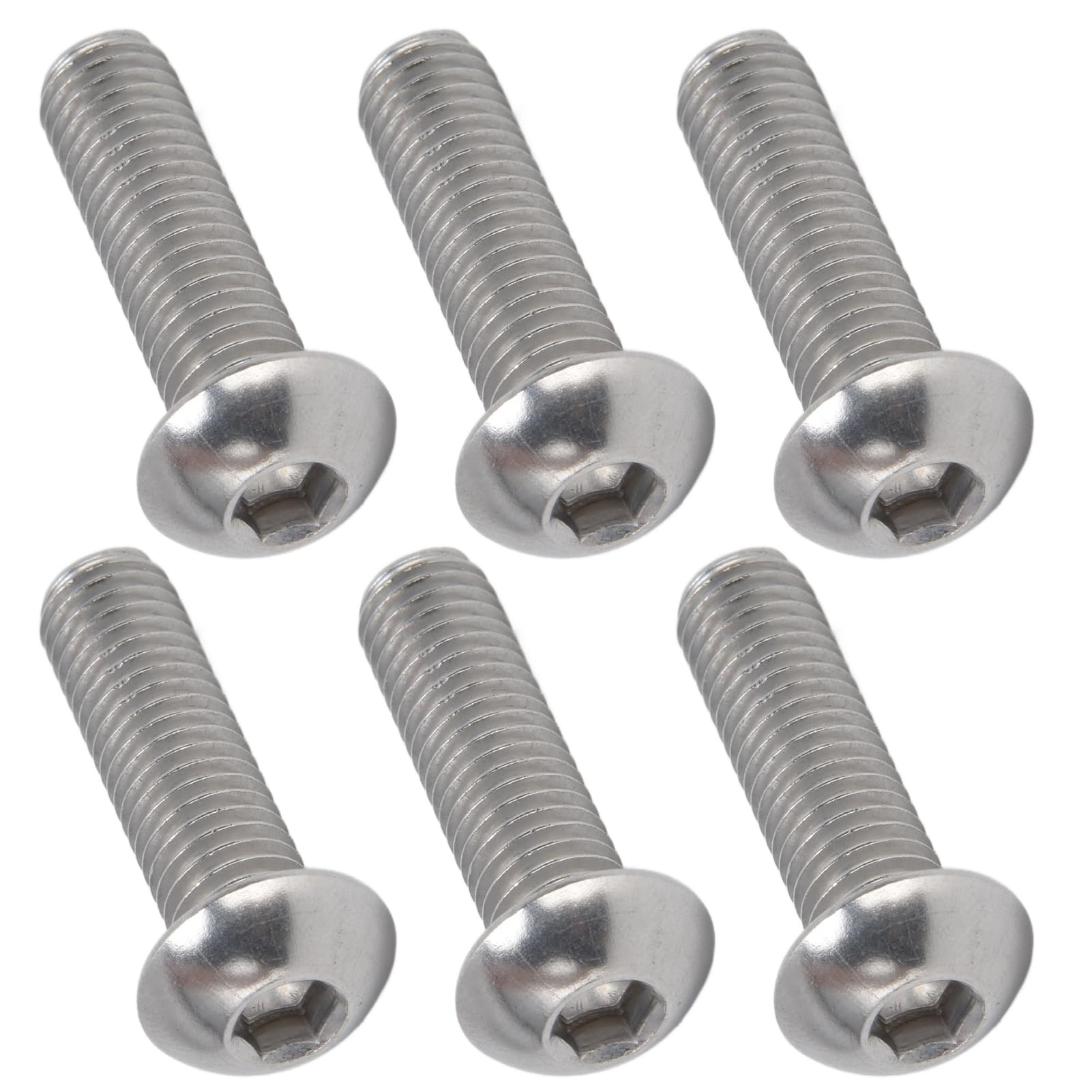 Juego de 30 tornillos de cabeza avellanada con ranura hexagonal, sujetadores de rosca gruesa A2 de acero inoxidable M10x1.5, tornillos estándar ISO9730 para aplicaciones automotric (M10*35)