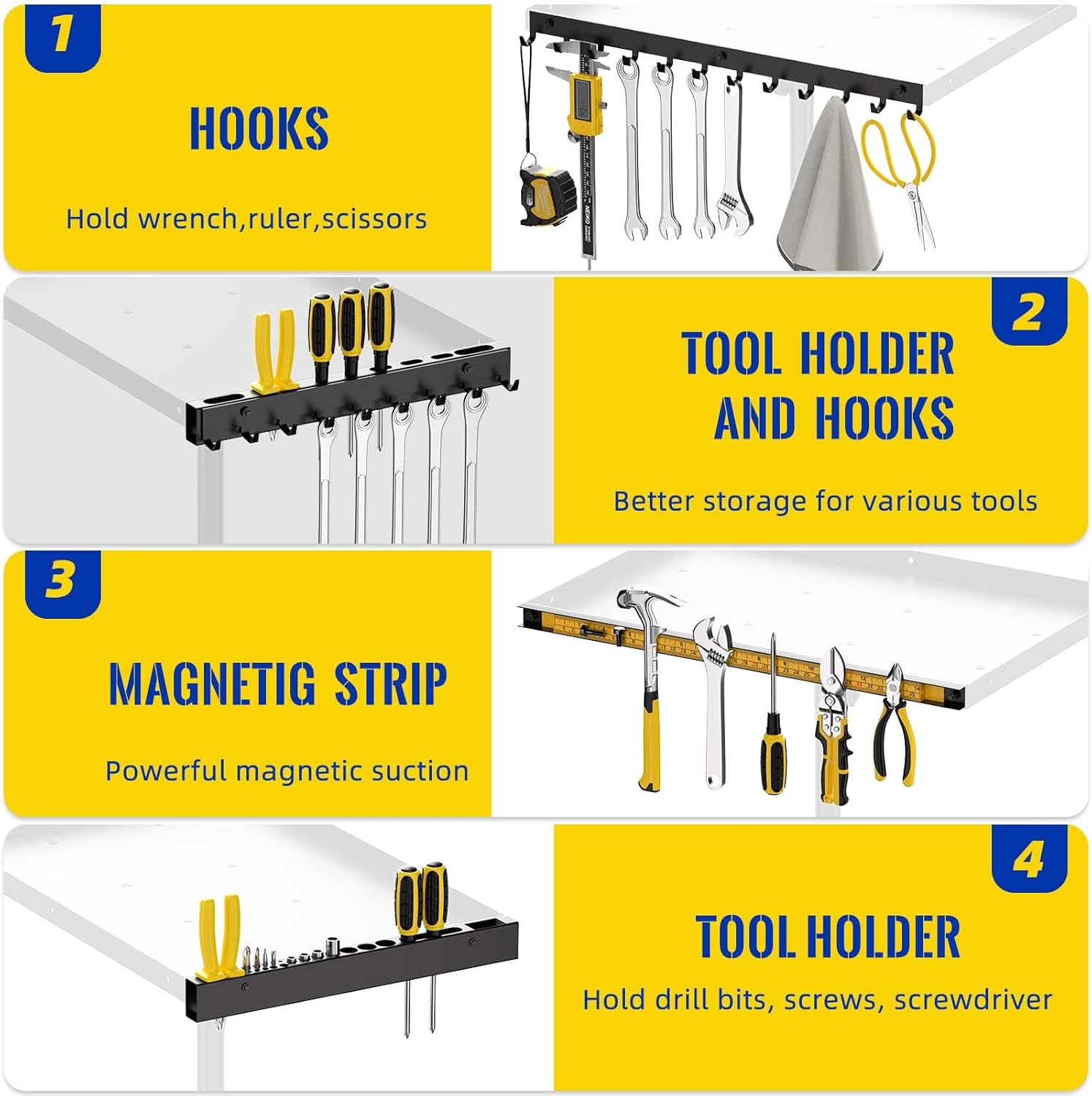 Small Rolling Tool Cart Adjustable Height with Magnetic Strip and Hooks, Portable Work Table with Wheels, Folding Work Table for Garage Rolling Tool Tray Mobile Workbench for Bike Workshop