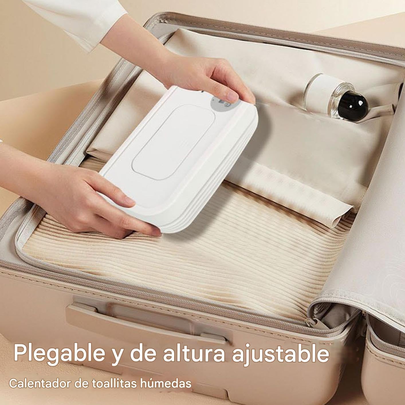 Calentador de Toallitas Húmedas para Bebé,Dispensador Portátil Para Viajes Con Calentador De Toallitas Sin Cables - Suministros Para Bebé Con 3 Modos Para Viajes Por Carretera De
