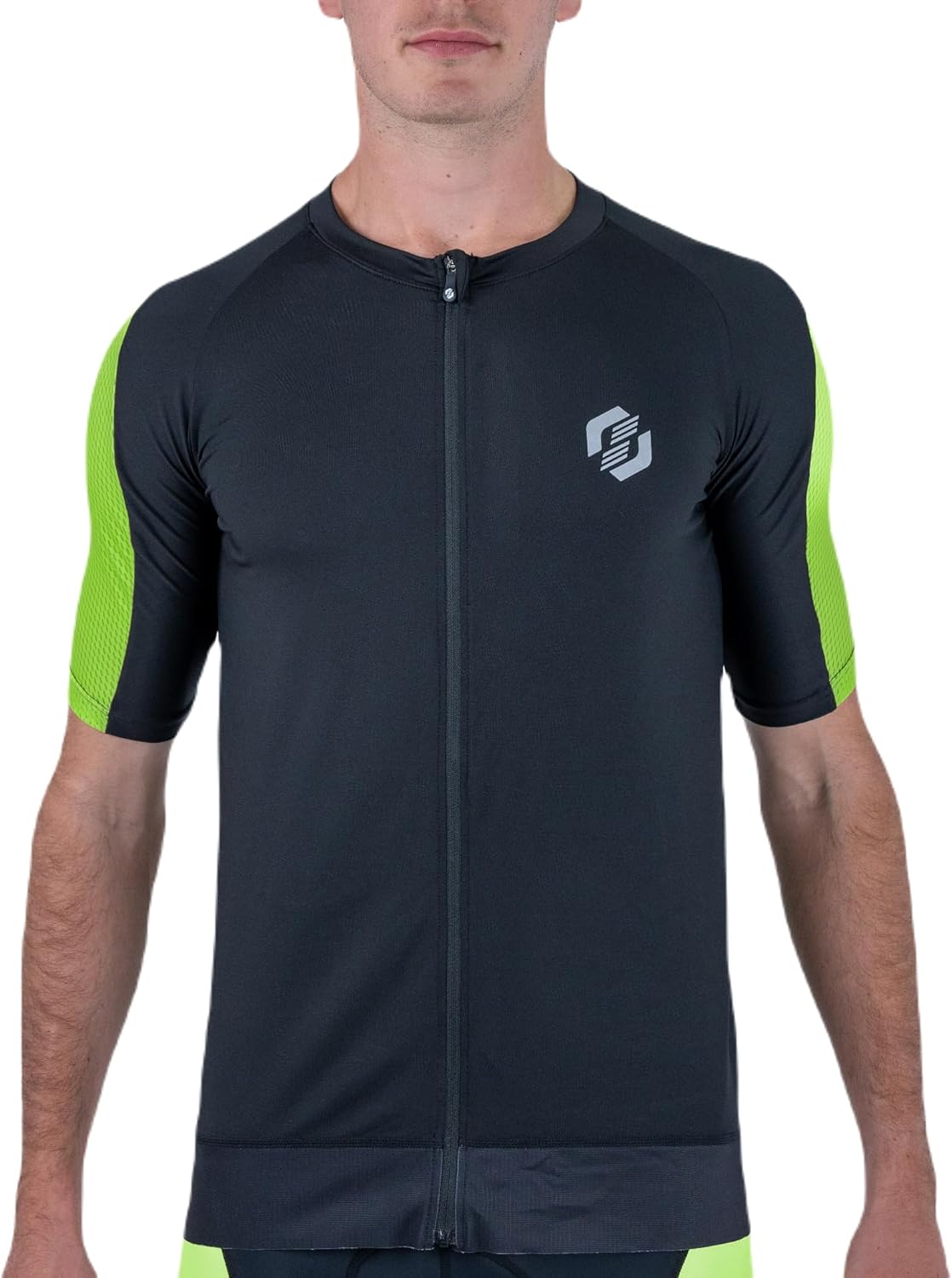 SLS3 Tri Top Men - Short Sleeves Mens Triathlon Shirt - Aero FX Mens Triathlon Top - Triathlon Shirts for Men, Back Pocket