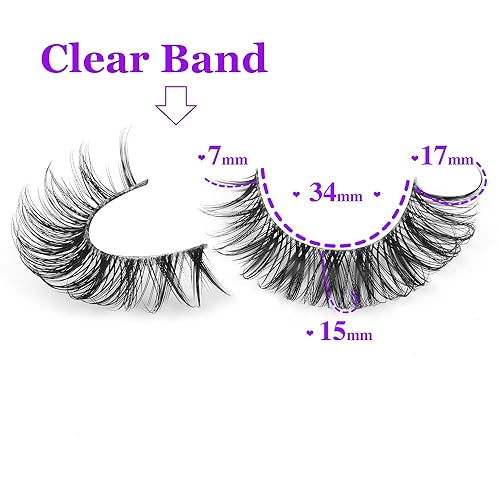 Miniatura 8 de Pestañas postizas de aspecto natural, Manhua, anime, cosplay, maquillaje coreano, pestañas gruesas 3D que parecen extensiones individuales de