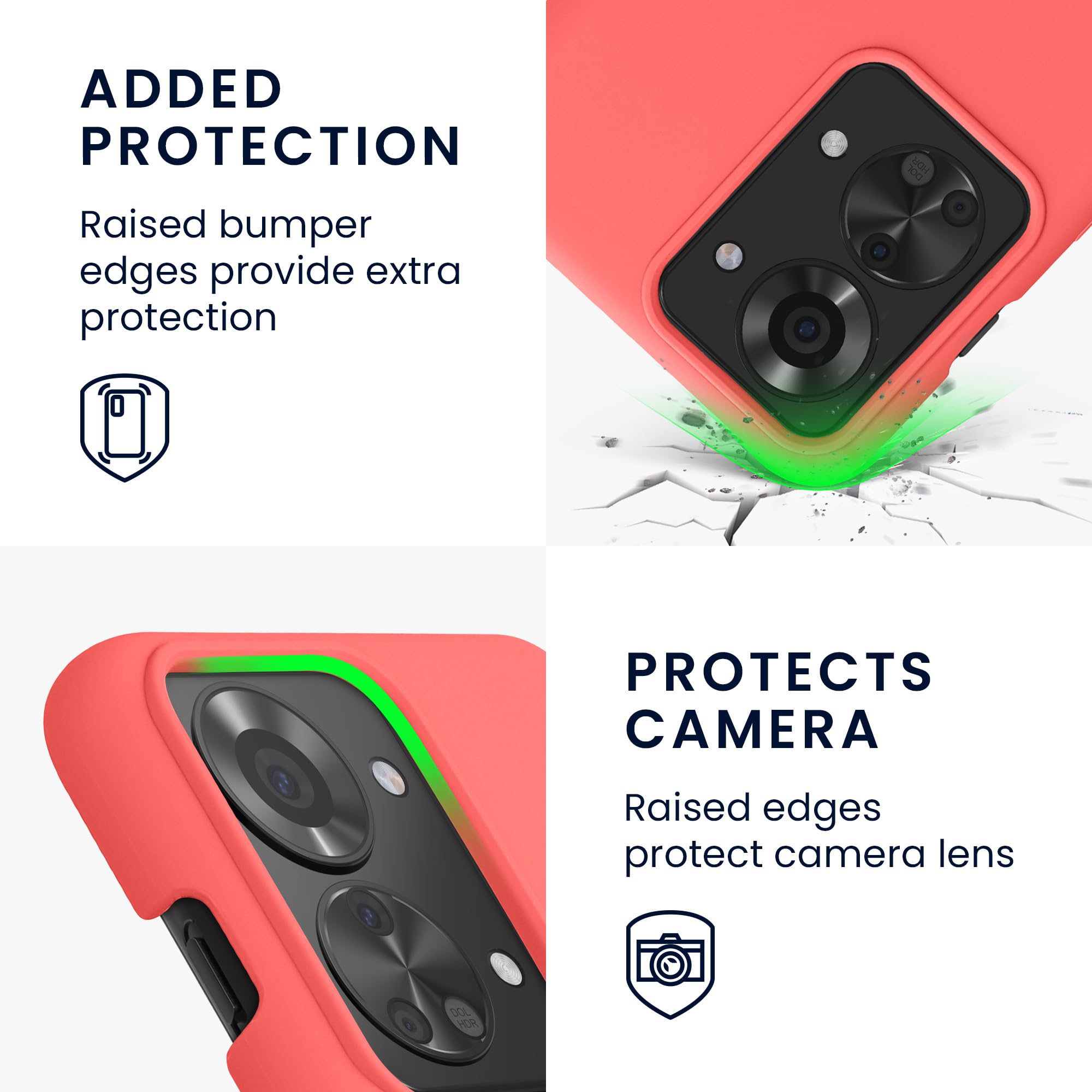 Kwnobile TPU Silikon Hülle Für OnePlus Nord 2T 5G – Dunkler Schiefer, Weich, Rutschfest, Kompatibel Mit Kabellosem Laden
