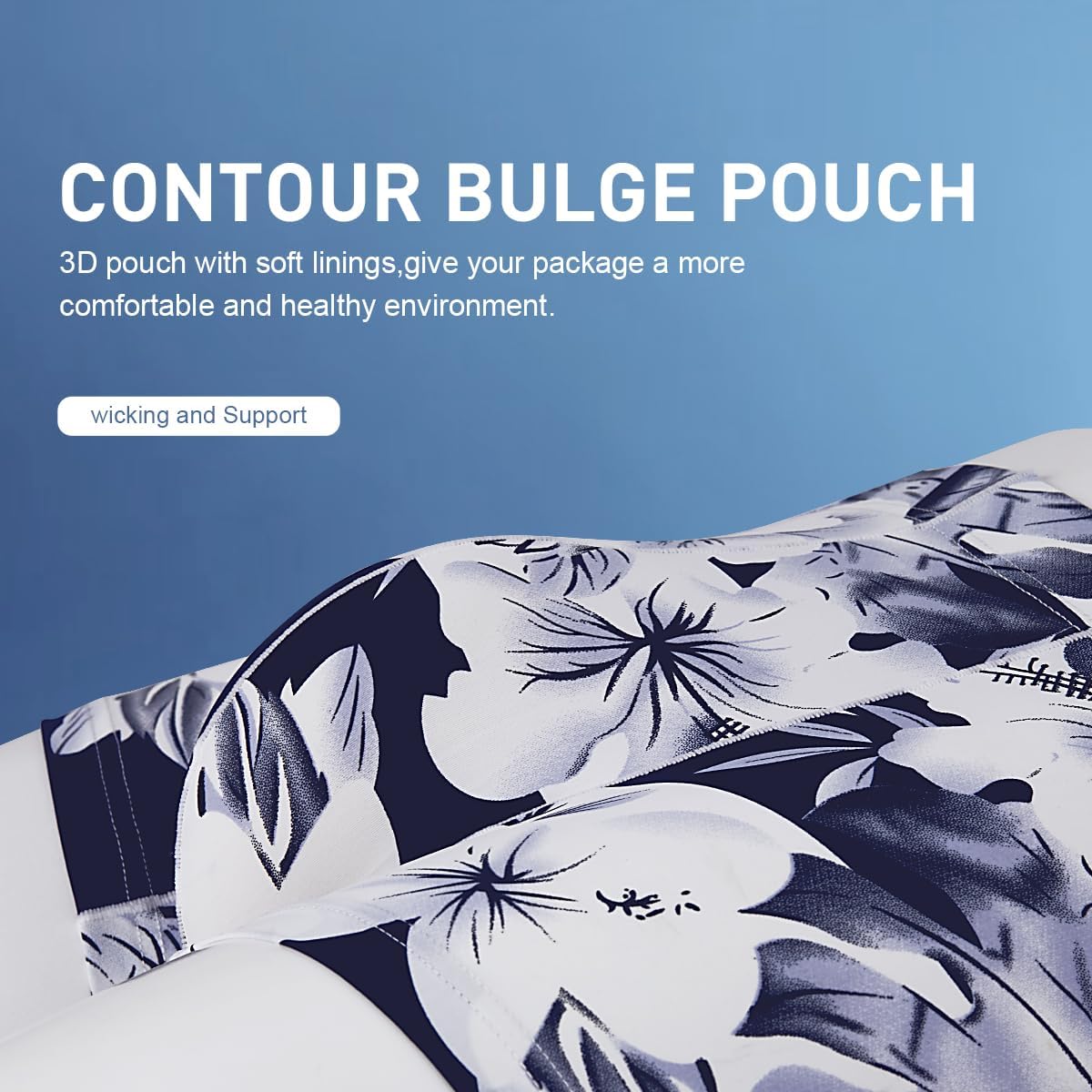 Arjen Kroos Men's Sexy Silky Underwear Printed Trunks Boxer Briefs 1 Pack - Image 4