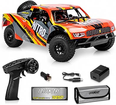 18 Scale 4x4 Off-Road RC Truck, Brushless Electric Remote Control Vehicle, Hobby Grade Short Course Truck, AWD System, 2.4GHz Controller