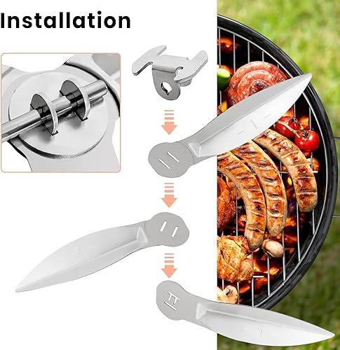 Miniatura 4 de Kit de sistema de limpieza con un solo toque de 22.5 pulgadas, herramienta de eliminación de cenizas de acero inoxidable, compatible con piezas de
