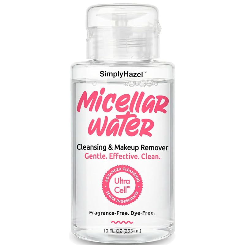 Simply Hazel Água micelar removedora de maquiagem e limpador facial