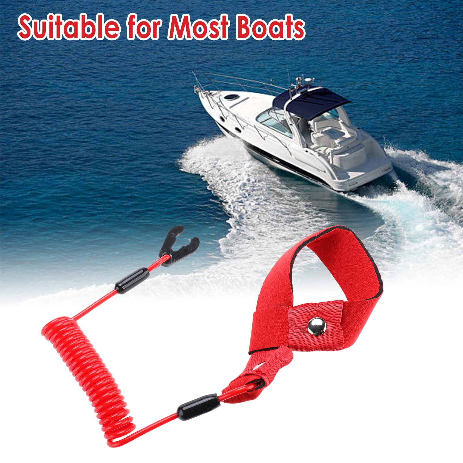 Kill Switch Marine Outboard Engine Boat Motor Kill Stop Switch For YAMAHA  Jet Ski 2 425hp Key Rope Safety Lanyard Tether Fx140 All Models I2545018695  Outboard Motor Water Muffs