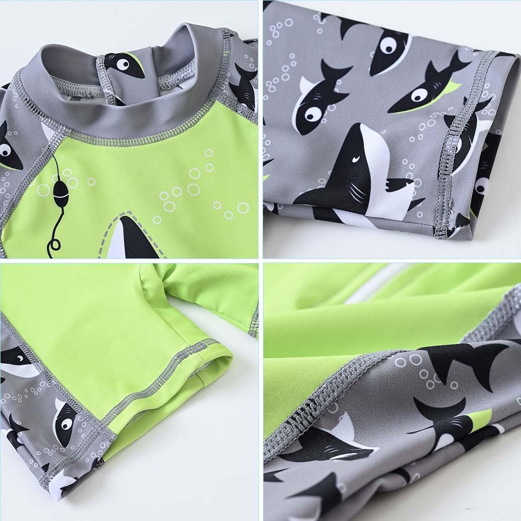 Toddler Baby Boys' Swimwear One Piece UPF 50+ Swimsuit Boy Lovely Cartoon Prints Bathing Suit