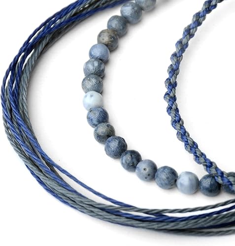 Miniatura 224 de Handmade Natural Stone Beaded Healing Bracelet Gift for Men Adjustable Rope String Bracelet