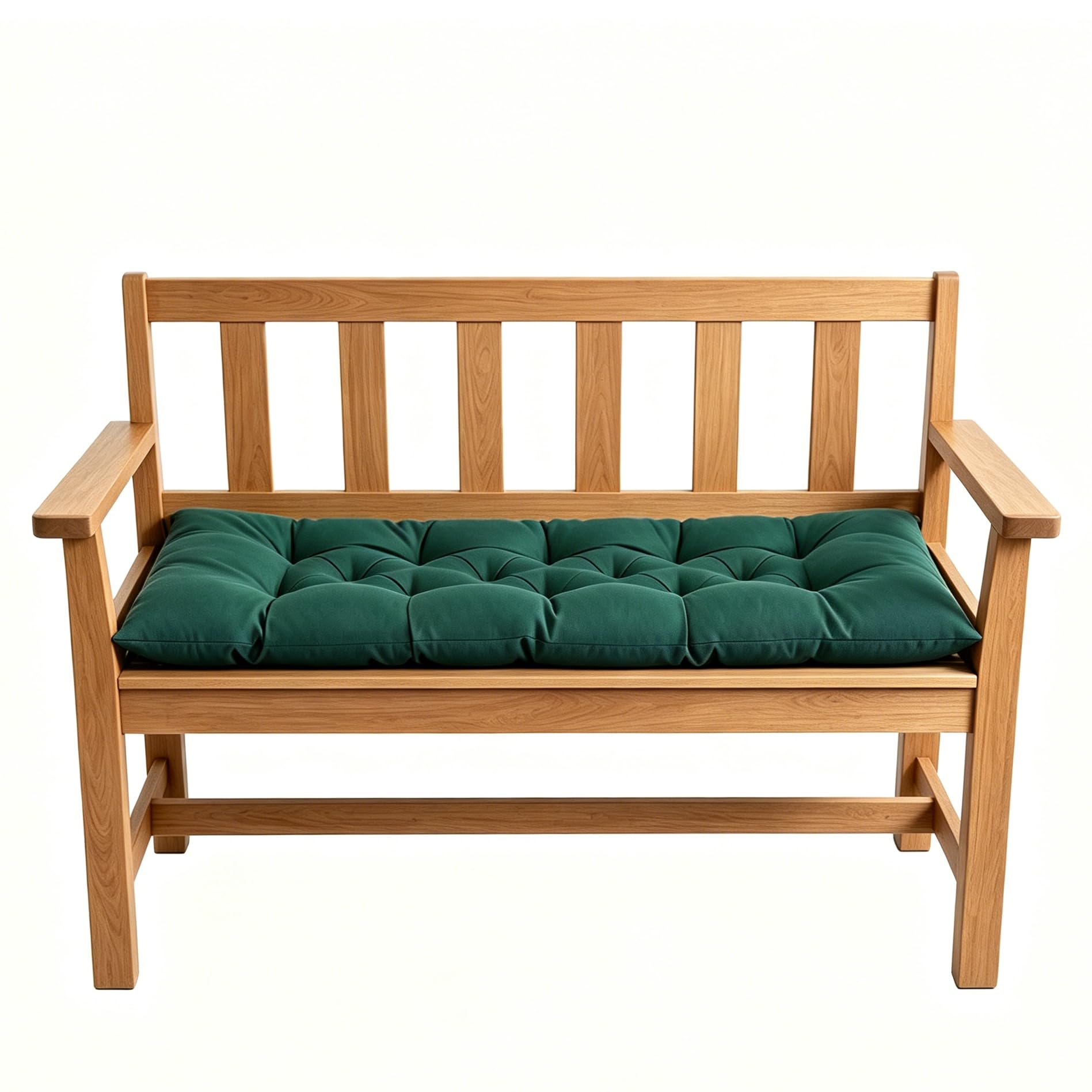 Cuscino per panchina, cuscino da panca per interno e esterno, idrorepellente, cuscino per panca da giardino e dondolo Hollywood (Verde scuro, 150 * 50 * 8 cm)