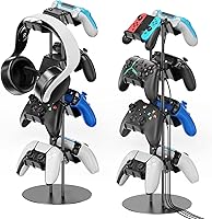 Vista 1 de Kytok Soporte de control de 4 niveles con organizador de cables para escritorio, soporte de pantalla universal compatible con Xbox PS5 PS4 Nintendo