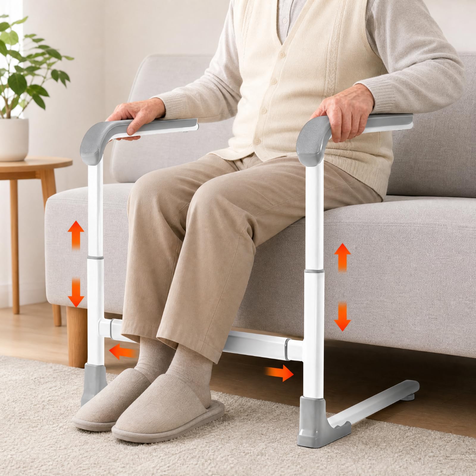 Aide pour Se Lever du Lit, Barre d'Appui Réglable pour Canapé