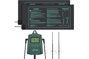2 Pack 10x20 Inch Seed Mat Heated with Thermostat