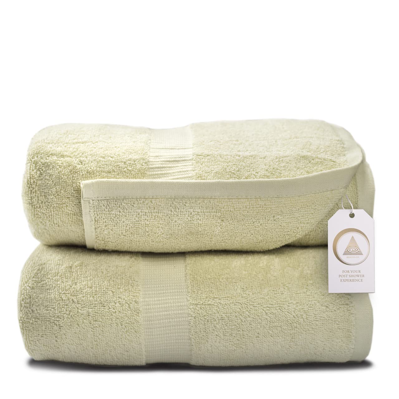 zenith luxury bath sheets towels for adults - extra large bath towels set 40x70 inch, 600 gsm, oversized bath towels cotton, bath sheets, xl towel 100% cotton. (2 pieces,beige)