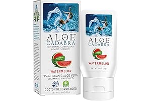 Aloe Cadabra Personal Lube, Organic Lubricant for Her, Him & Couples, Watermelon 2.5 Ounce
