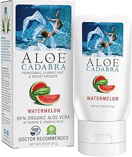 Sponsored Ad - Aloe Cadabra Personal Lube, Organic Lubricant for Her, Him & Couples, Watermelon 2.5 Ounce