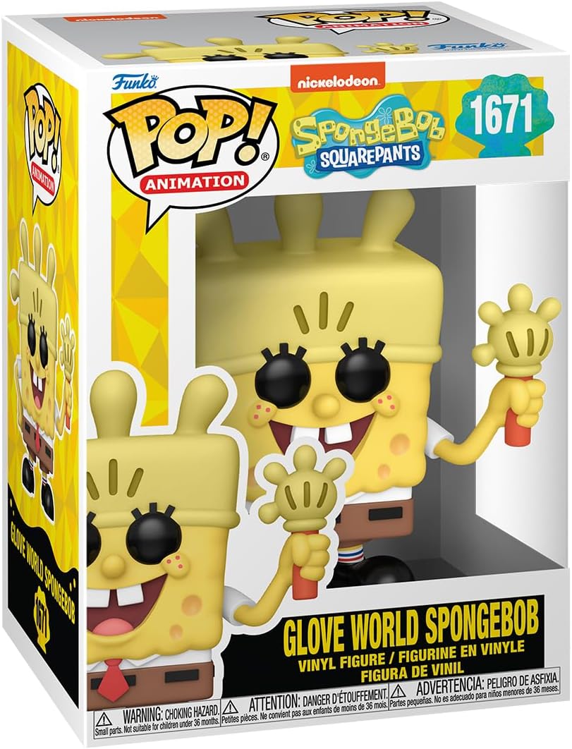 POP! Television: Spongebob Squarepants 25th Anniversary - Spongebob with Glove Light - Collectable Vinyl Figure - Gift Idea - Official Merchandise - Toys For Kids & Adults