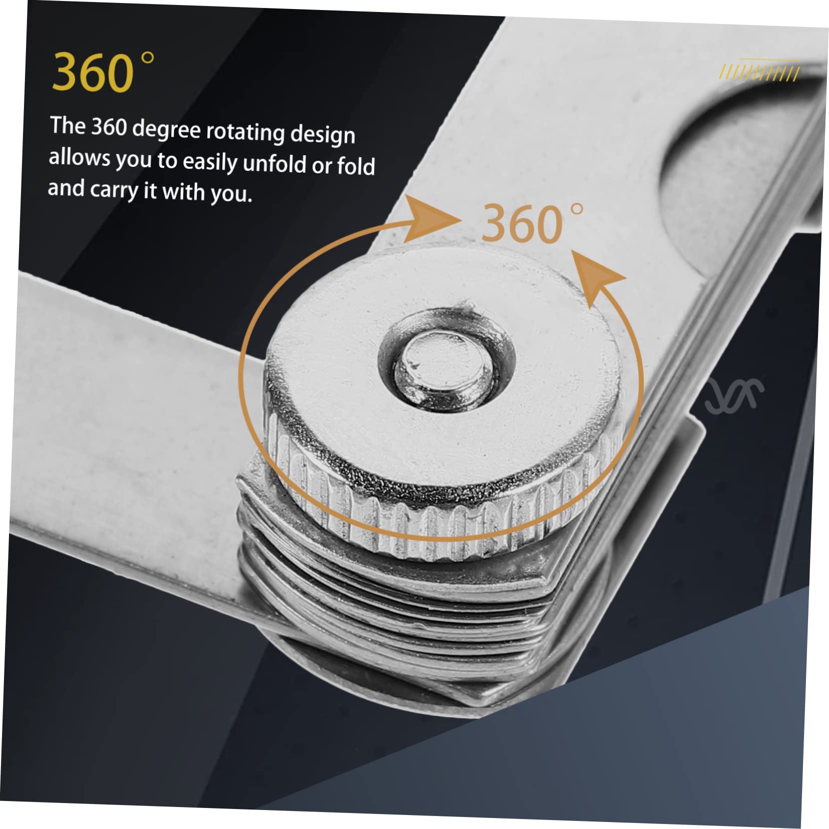 VILLFUL Feeler Gauge Set High Precision Round Feeler Gauges Removable for Easy Use