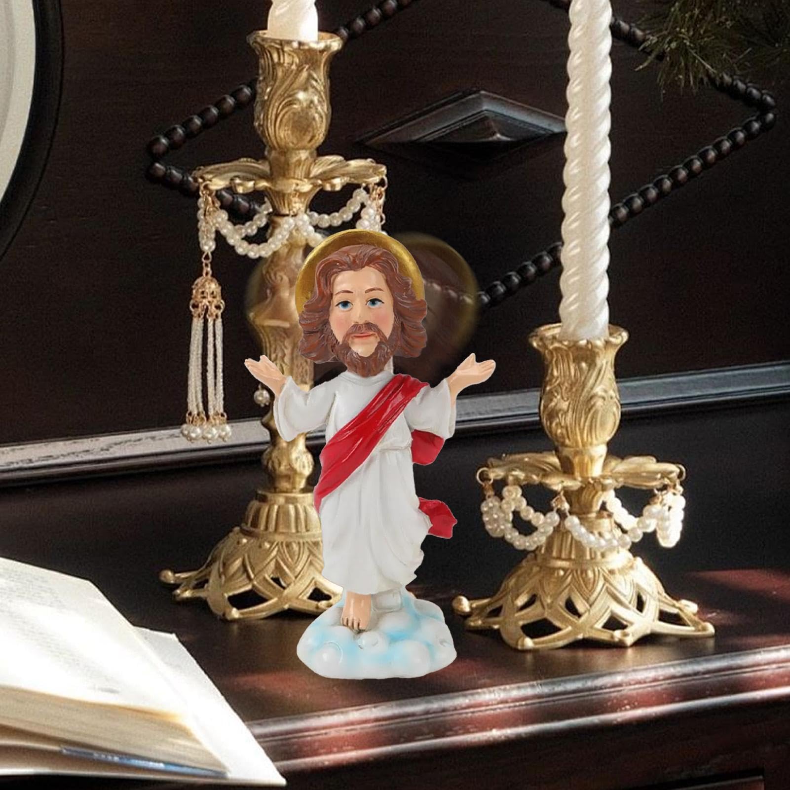 Jesus Wackelfigur Für Auto - Religiöses Dashboard Dekor