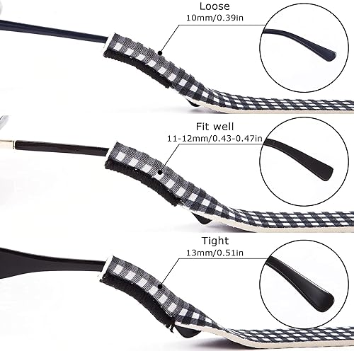 Miniatura 10 de TRIUMPH VISION Correas flotantes para gafas de sol de 3 unidades, retenedor de gafas de seguridad para mujeres, soporte para gafas para niños,