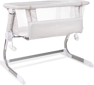 Baby Delight Beside Me Dreamer Bassinet & Bedside Sleeper | 6-Position Height Adjustable | Driftwood Grey